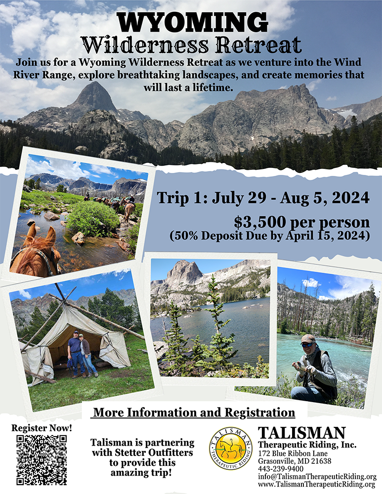 Wyoming Wilderness Retreat – Talisman Therapeutic Riding